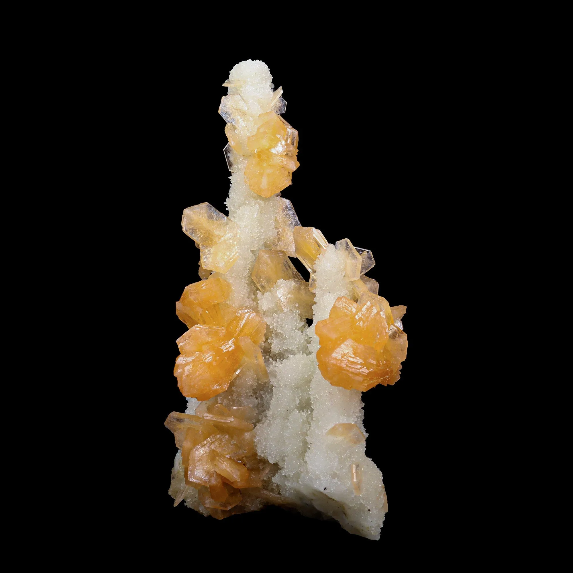 Stilbite With Chalcedony Natural Mineral Specimen - image 3
