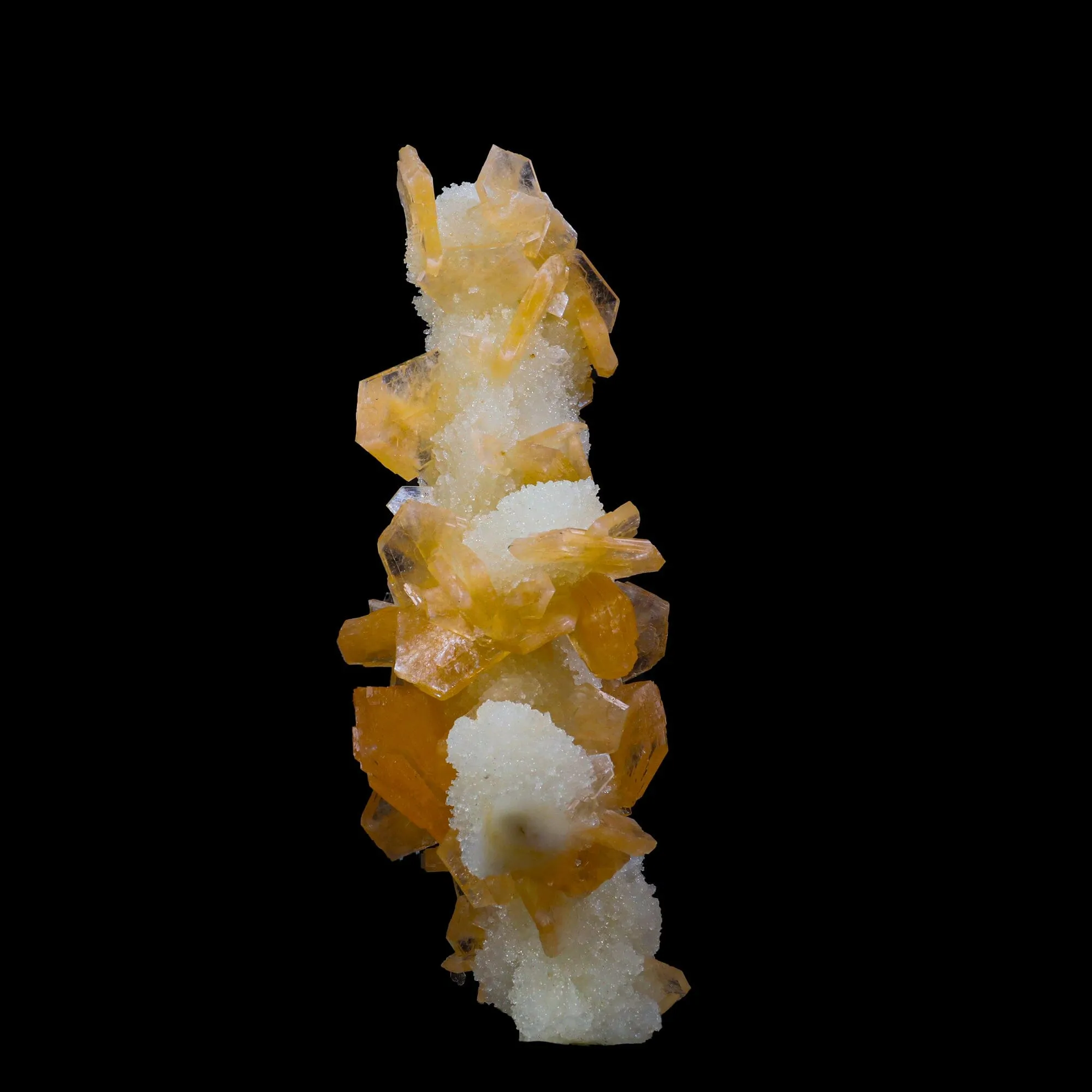 Stilbite With Chalcedony Natural Mineral Specimen - image 5