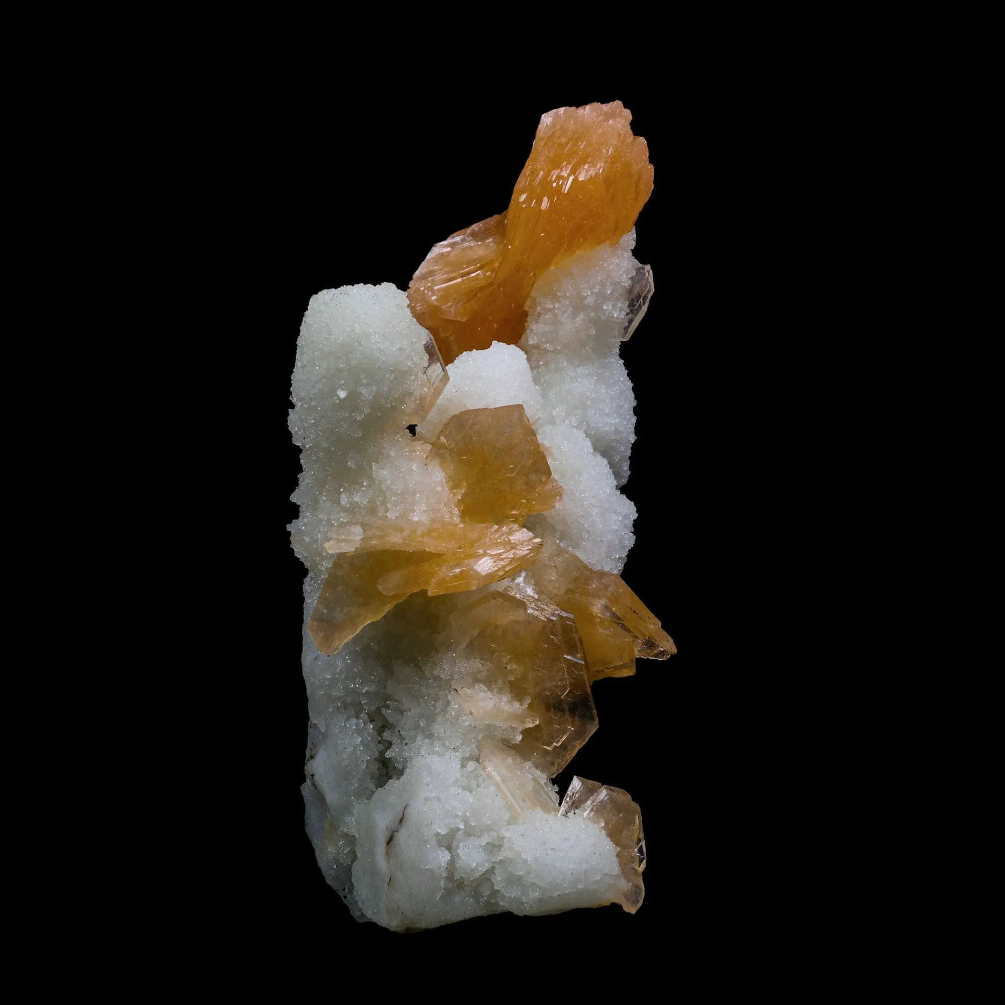 Stilbite With Chalcedony Natural Mineral Specimen - image 2