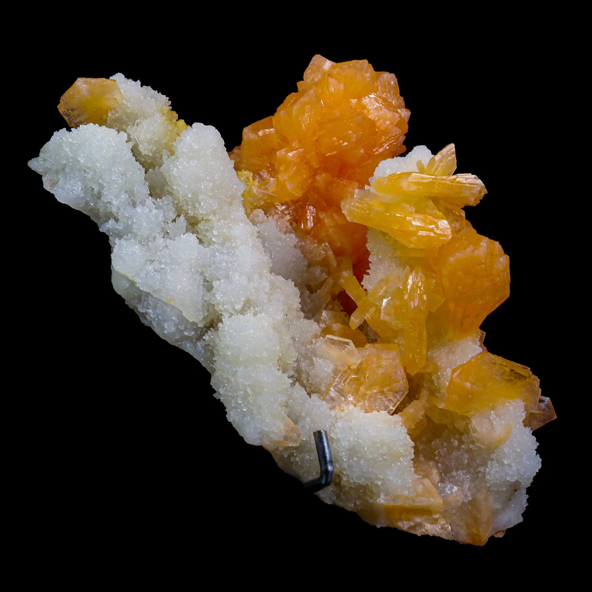 Stilbite With Chalcedony Natural Mineral Specimen - image 2