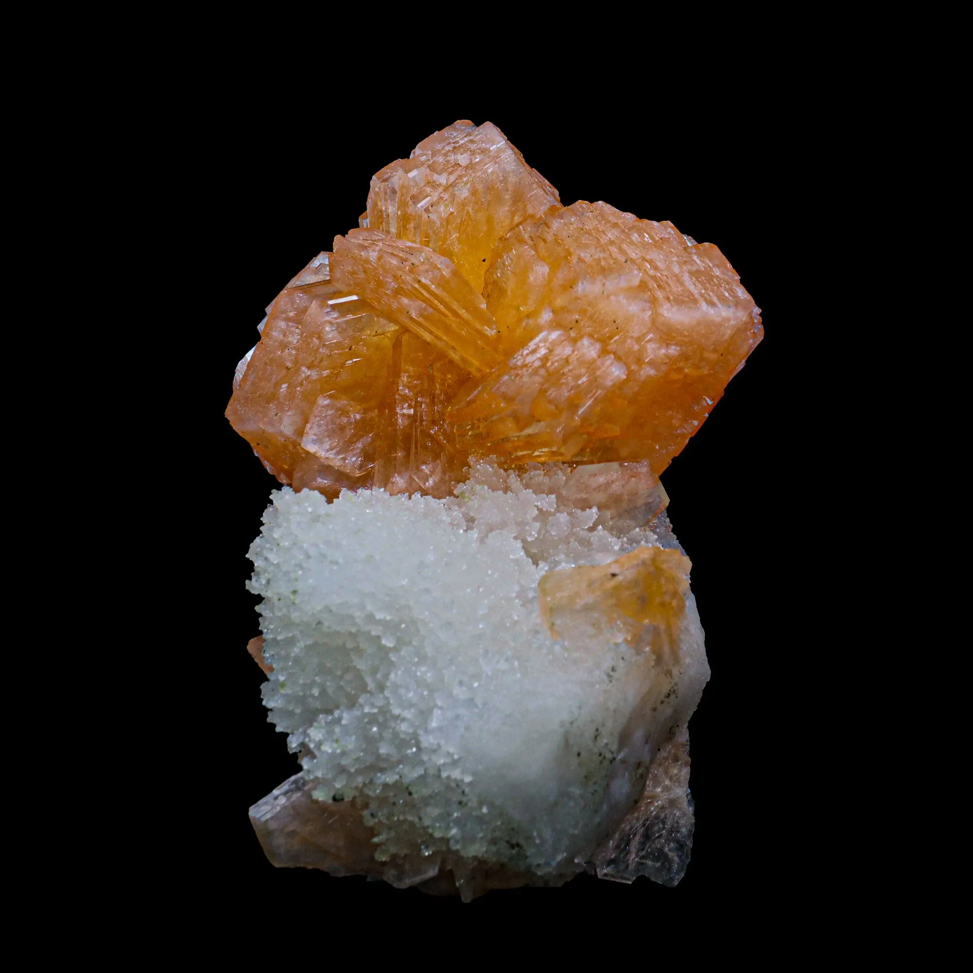 Stilbite With Chalcedony Natural Mineral Specimen - image 3