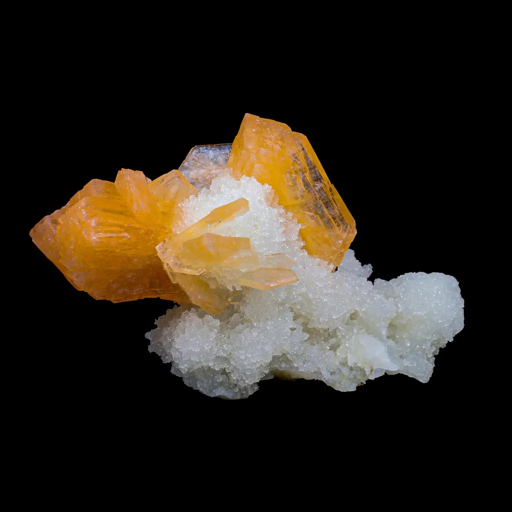 Stilbite With Chalcedony Natural Mineral Specimen image