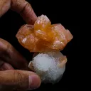 Stilbite With Chalcedony Natural Mineral Specimen - image 6