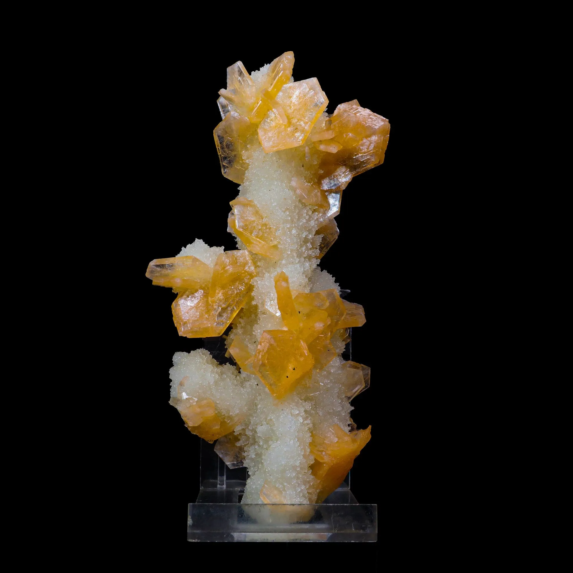 Stilbite With Chalcedony Natural Mineral Specimen - image 1