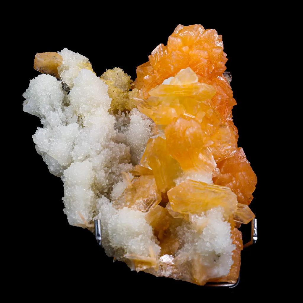 Stilbite With Chalcedony Natural Mineral Specimen image