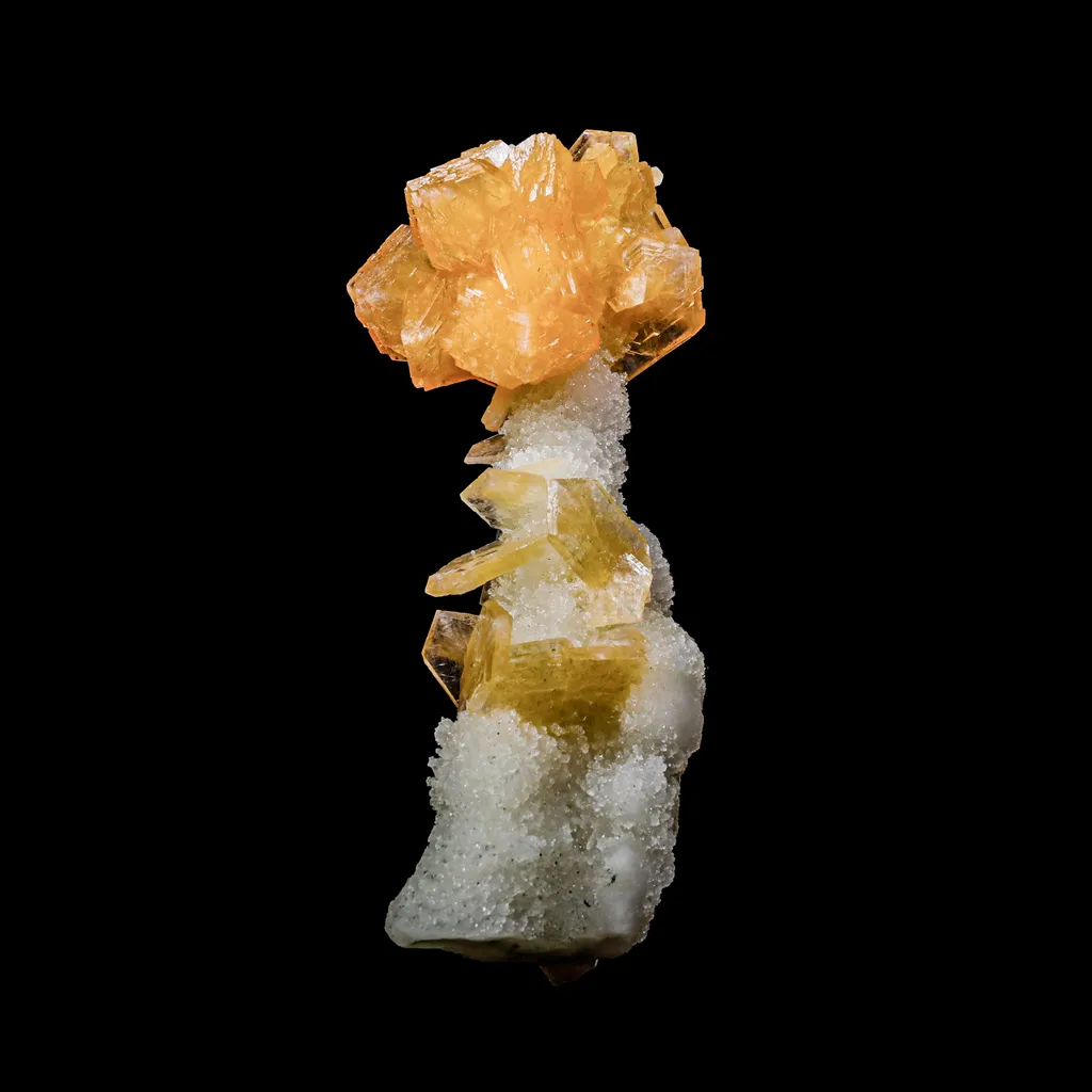 Stilbite With Chalcedony Natural Mineral Specimen image