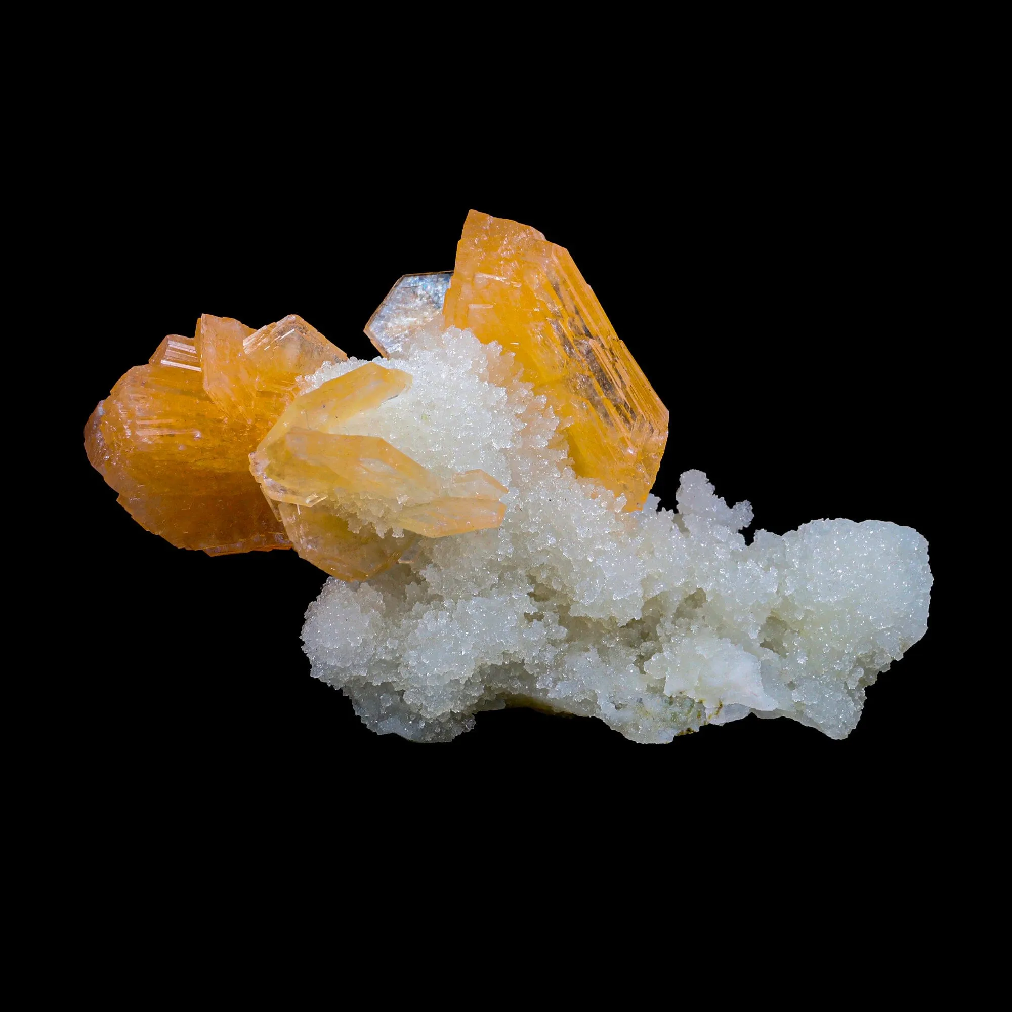 Stilbite With Chalcedony Natural Mineral Specimen - image 2