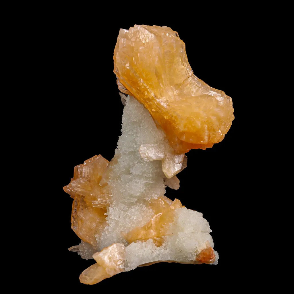Stilbite With Chalcedony Natural Mineral Specimen image