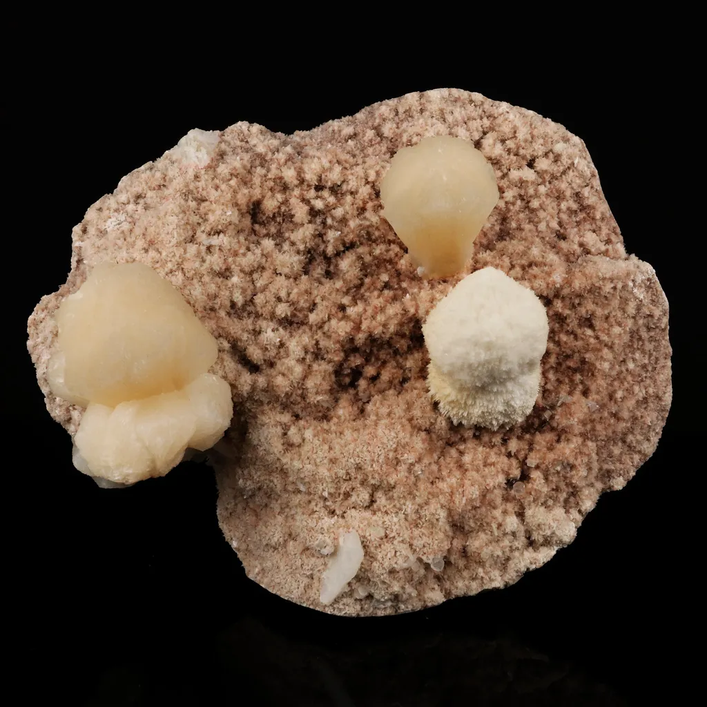 Stilbite with Heulandite Natural Mineral Specimen image
