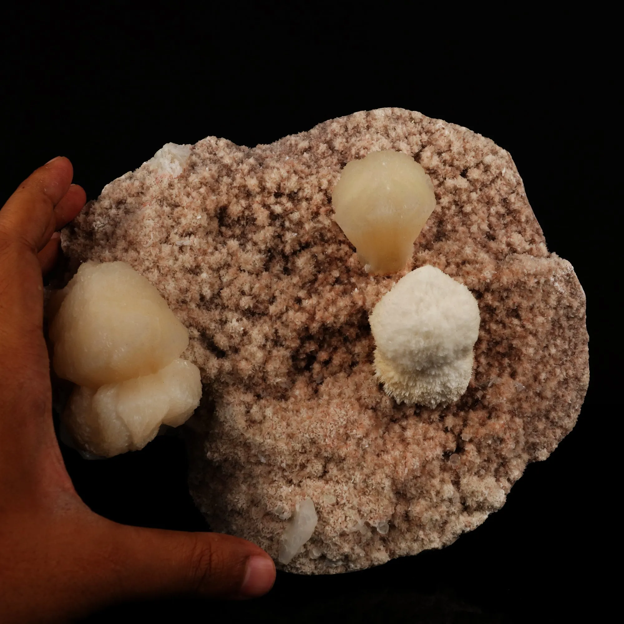 Stilbite with Heulandite Natural Mineral Specimen - image 6