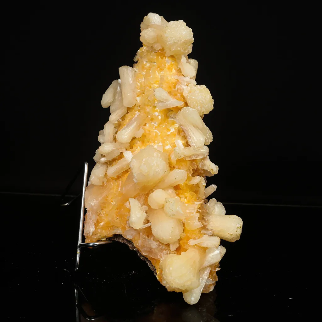 Stilbite with Heulandite on Mordenite Natural Mineral Specimen image