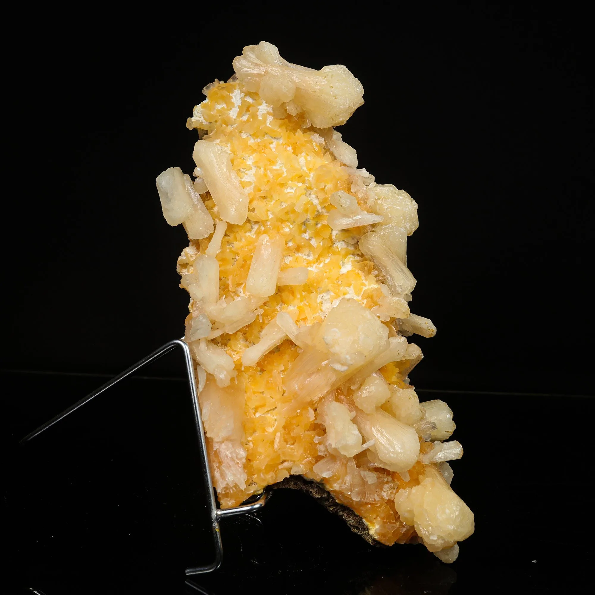 Stilbite with Heulandite on Mordenite Natural Mineral Specimen - image 4