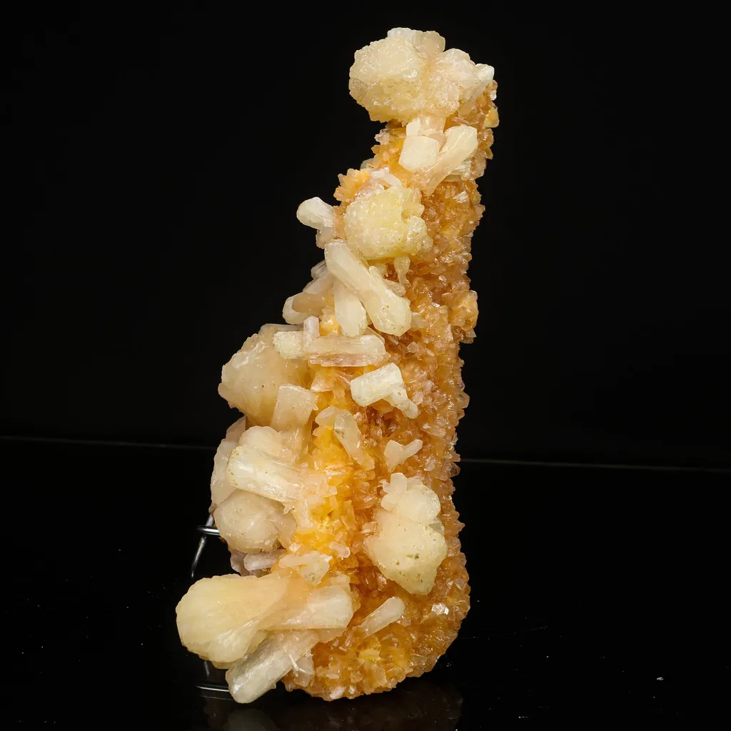 Stilbite with Heulandite on Mordenite Natural Mineral Specimen - image 2