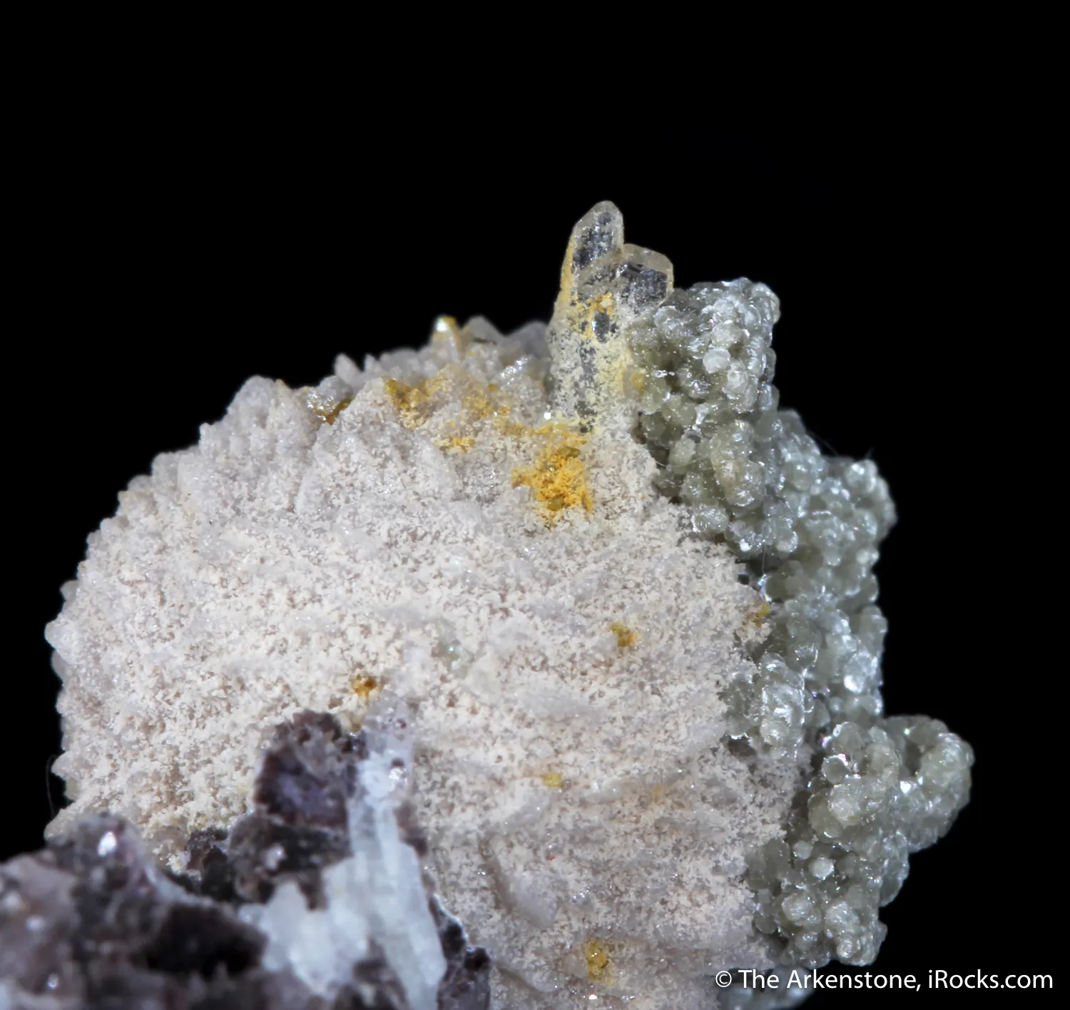 Stokesite with Cookeite on Lepidolite (illustrated) - image 5