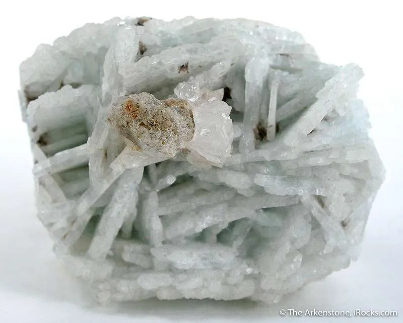 Stokesite With Stannomicrolite on Albite image