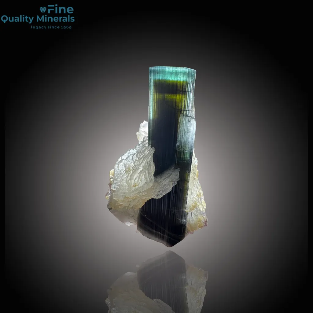 Striking Tri-Color Tourmaline – Nature’s Vibrant Palette from Skardu image