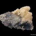 Strontianite and Calcite on Fluorite - image 6