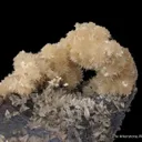 Strontianite and Calcite on Fluorite - image 4