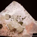 Strontianite and Chalcopyrite on Baryte - image 1
