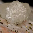 Strontianite and Chalcopyrite on Baryte - image 4