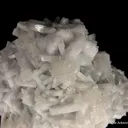 Strontianite (fl) on Baryte on Fluorite - image 4