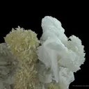 Strontianite (Two Colors) and Baryte on Sphalerite - image 1