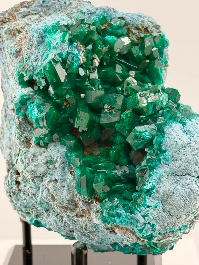 Stunner Dioptase and Chrysocolla combo from DRC - image 3