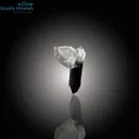 Stunning Diamond Quartz on Green Cap Tourmaline - image 1