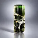 Stunning Green Cap Tourmaline Crystal with Albite from Pakistan - image 9