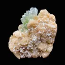 Stunning Huge Deep Green Apophyllite Flower on Snow-White Stilbite Matrix | Large Indian Zeolite Mineral Specimen DK104 - image 1