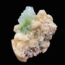 Stunning Huge Deep Green Apophyllite Flower on Snow-White Stilbite Matrix | Large Indian Zeolite Mineral Specimen DK104 - image 2