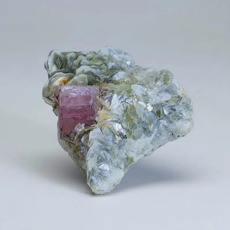 Stunning Pink Apatite Specimen from Pakistan image