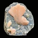 Stunning Pink Heulandite on Chalcedony Matrix – Rare Indian Zeolite Crystal Specimen from Jalgaon DK11 - image 1