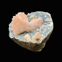 Stunning Pink Heulandite on Chalcedony Matrix – Rare Indian Zeolite Crystal Specimen from Jalgaon DK11 - image 4