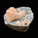 Stunning Pink Heulandite on Chalcedony Matrix – Rare Indian Zeolite Crystal Specimen from Jalgaon DK11 - image 5