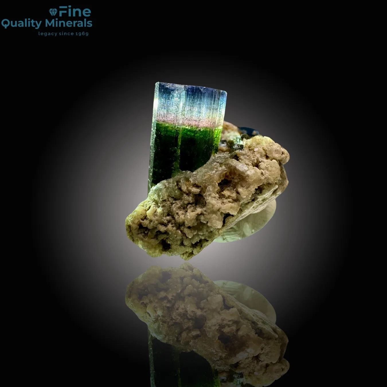 Stunning Tri-Color Tourmaline Specimen - image 3