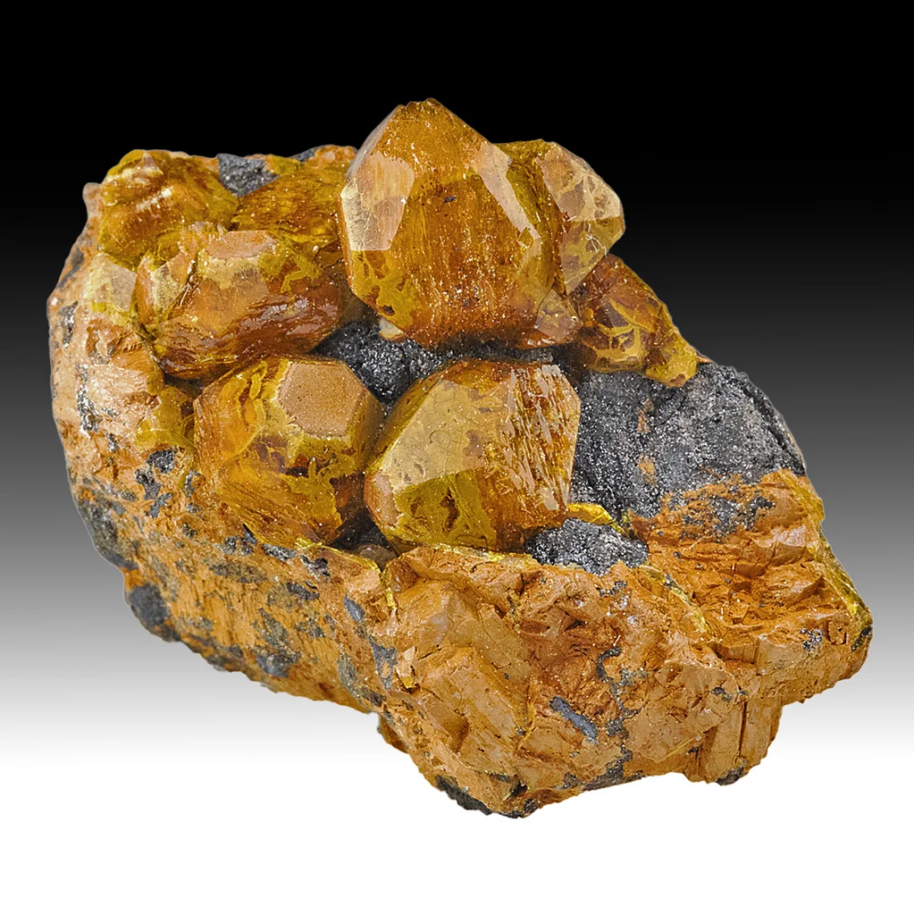 Sturmanite from N'Chwaning Mines, Northern Cape, South Africa - image 1