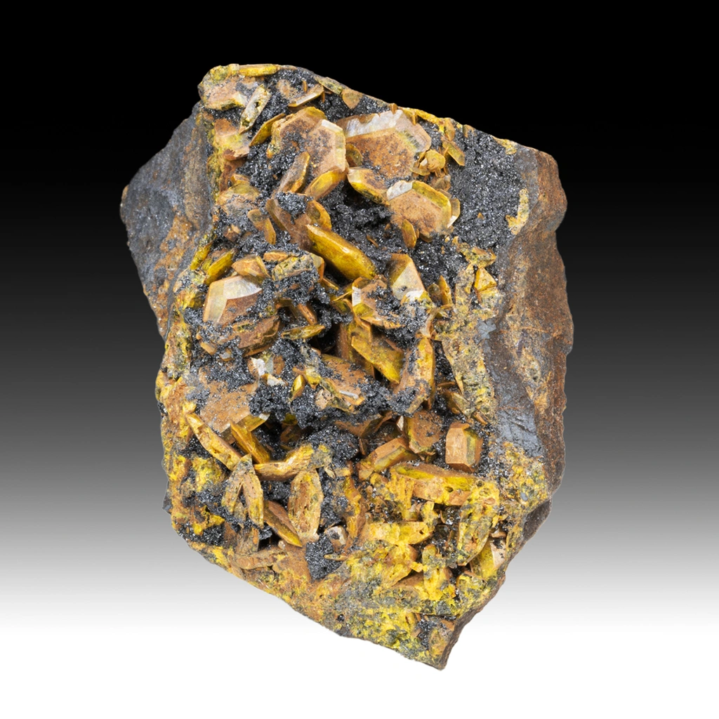 Sturmanite from N'Chwaning Mines, Northern Cape, South Africa - image 1