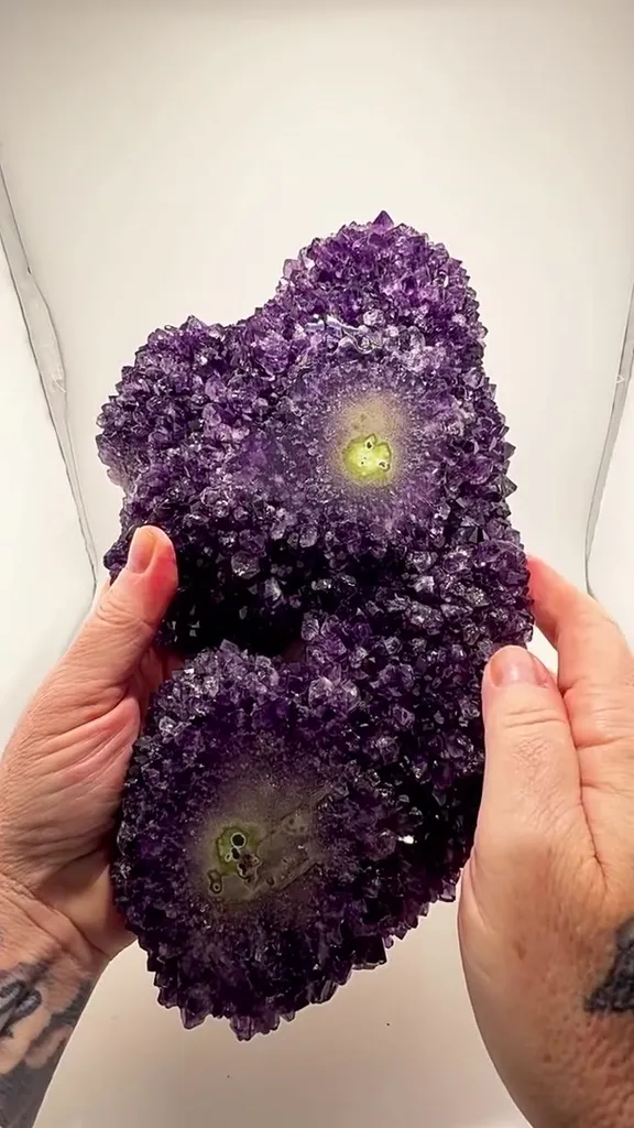 SUCH A SPARKLY STUNNER Large Amethyst with Stalactite formation image