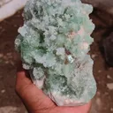 Sugar Green Apophyllite on Mordenite Natural Mineral specimen - image 7
