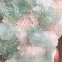 Sugar Green Apophyllite on Mordenite Natural Mineral specimen - image 6