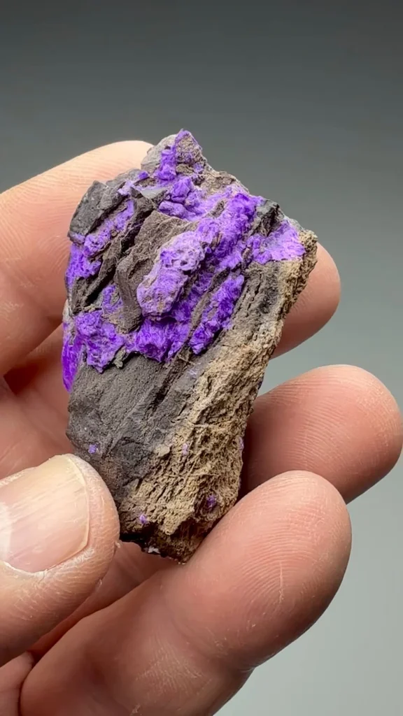 Sugilite from N'Chwaning III Mine, N'Chwaning Mines, Northern Cape, South Africa - image 2