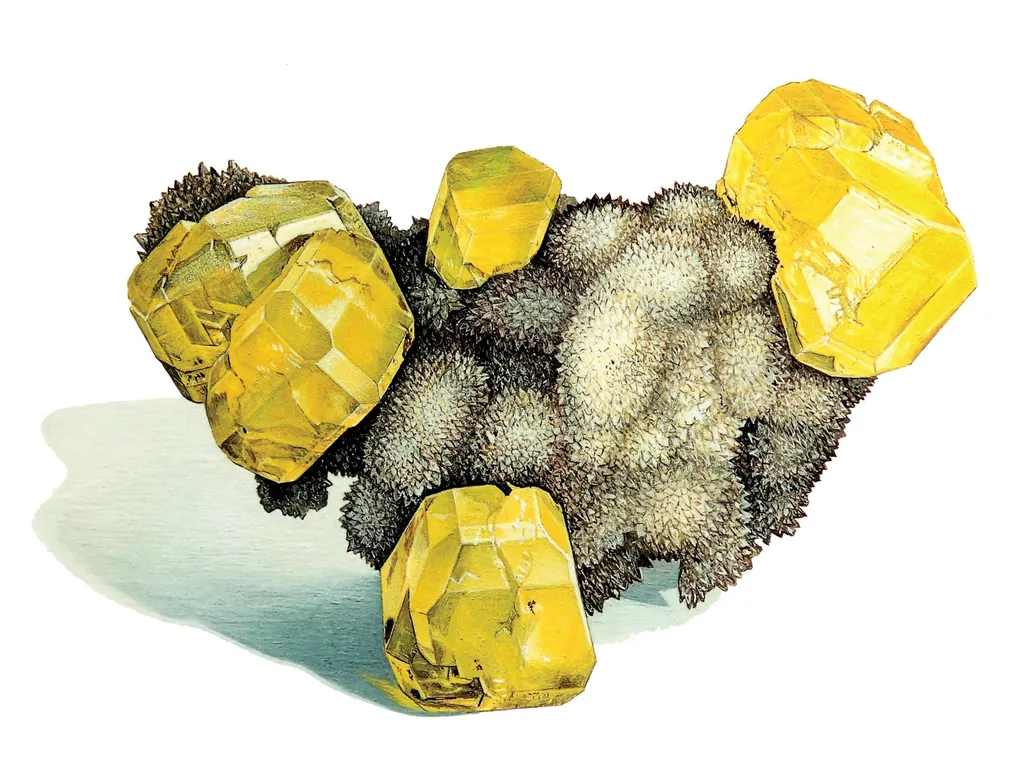 Sulfur, Calcite - image 1