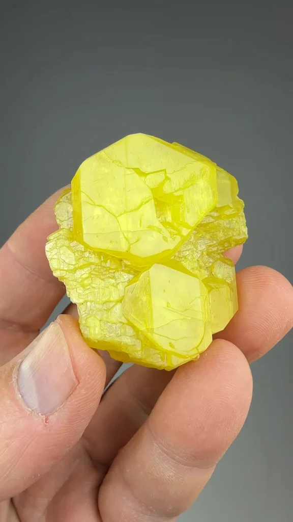 Sulfur from Maybee Quarry, Michigan, USA - image 2