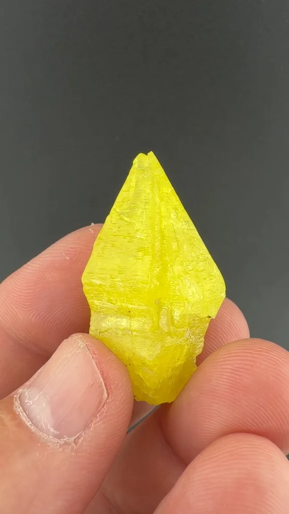 Sulfur from Maybee Quarry, Michigan, USA - image 2