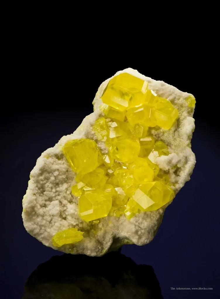 Sulfur on Aragonite - image 2