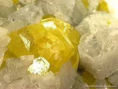 Sulfur on Aragonite - image 2