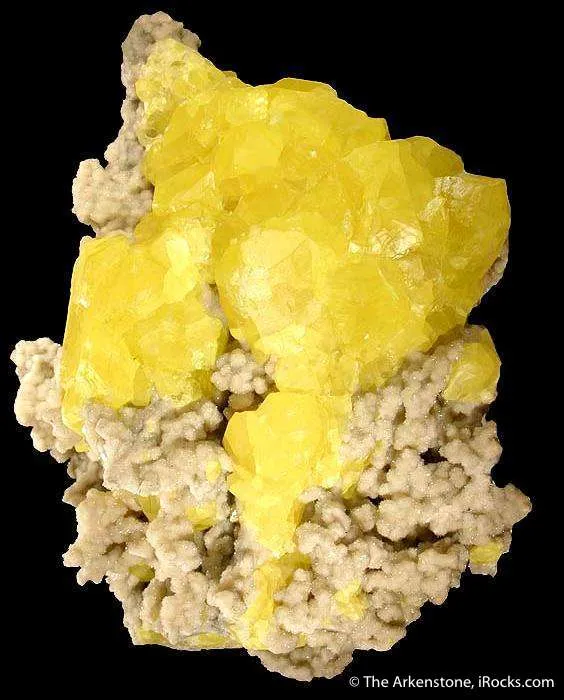 Sulfur on Aragonite - image 2
