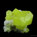 Sulfur on Aragonite (Fluorescent) - image 2