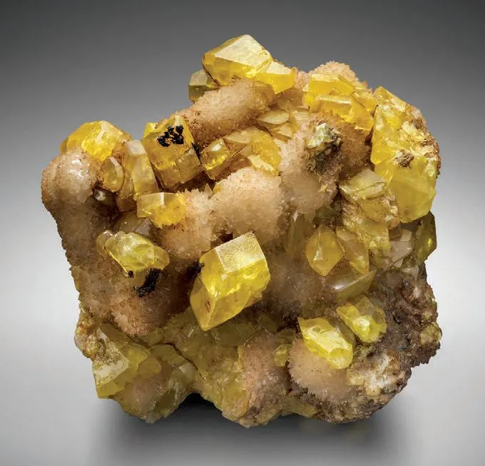 Sulfur on Calcite image